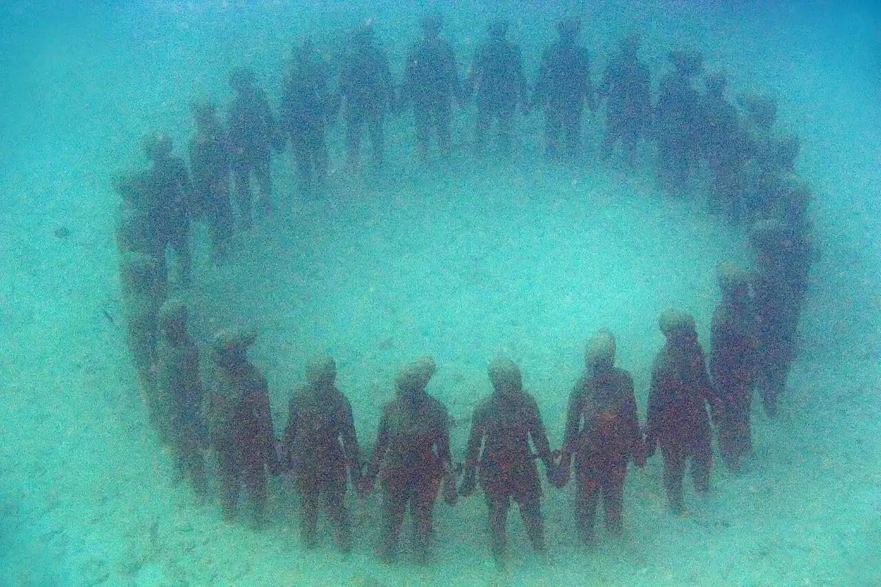 Sculptures sous-marines de Molinière